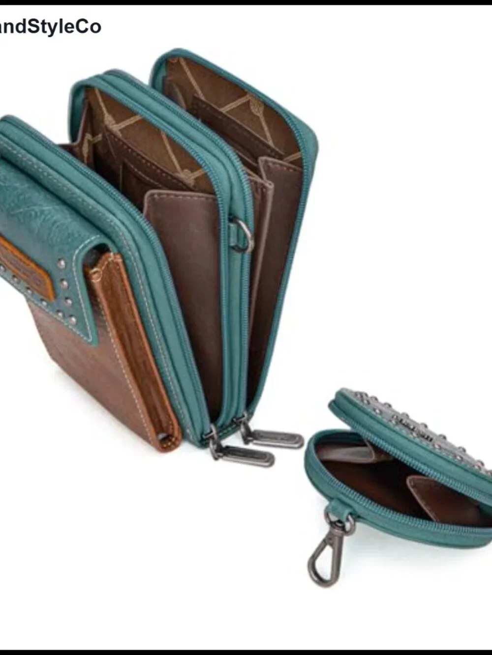 Wrangler 3Pcs Doctor Bag Set for Women Faux Leather Satchel Purse with Cell